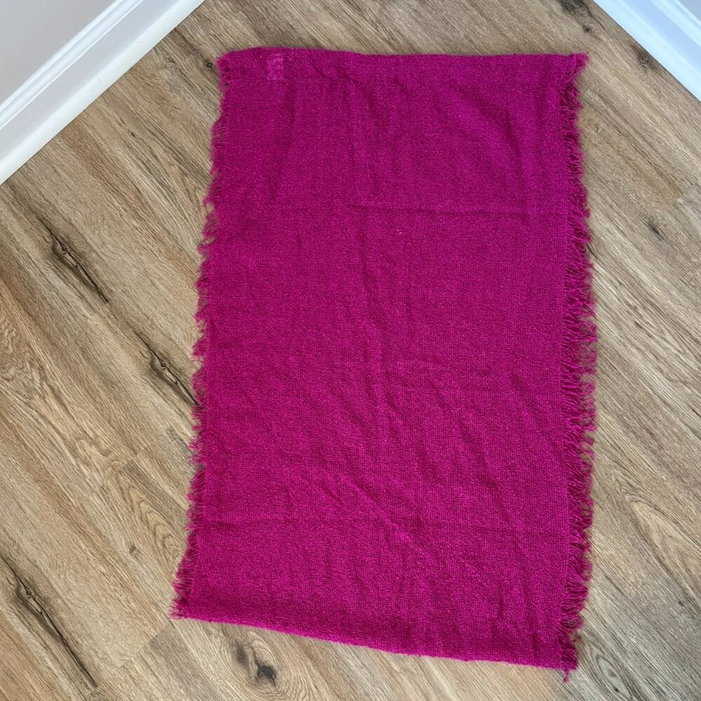 Big Buddha | Magenta Infinity Scarf | Soft Knit Texture | One Size